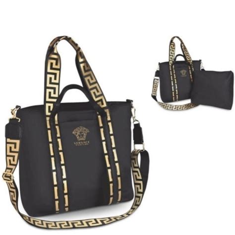 versace parfums bag black and gold|versace parfums bag cost.